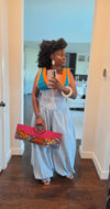 Bantu Clutch Pink Leather