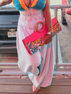 Bantu Clutch Pink Leather