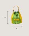 Kadiki Bag - Two Toned Green/Yellow Leather