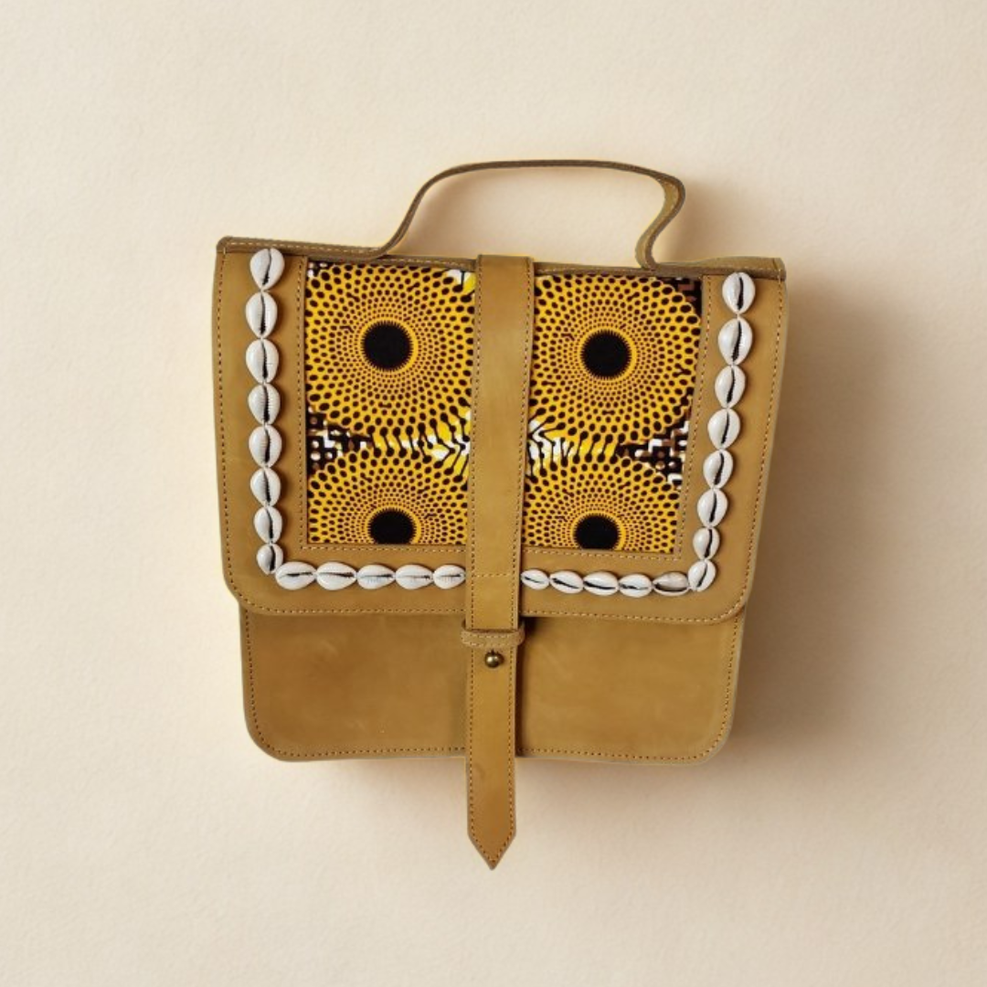 The Power Bag - Beaded - Yellow Melon