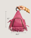 Alpha Fringe Bag – Pink
