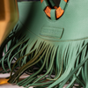 Manaka Statement Clutch -  Shamrock Green