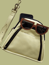 Alpha Belt/Crossbody Bag - All Leather Exterior - Butter Yellow - House Of Takura