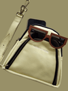 Alpha Belt/Crossbody Bag - All Leather Exterior - Butter Yellow - House Of Takura