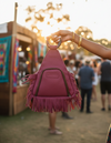 Alpha Fringe Bag – Plum Pink Leather