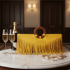 Manaka Statement Clutch - Yellow Leather